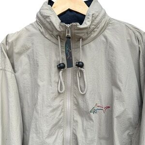 Vintage Greg Norman Golf Jacket - Beige- stow away hood